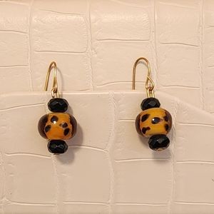 Glass bead earrings.